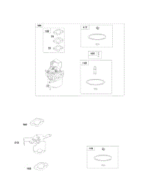 Carburetor parts for Briggs & Stratton Engine 246435-0112-B1 from AppliancePartsPros.com