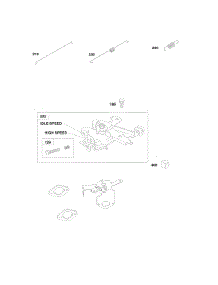 Governor Spring, Control Bracket parts for Briggs & Stratton Engine 246435-0112-B1 from AppliancePartsPros.com
