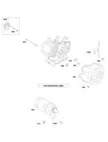 Blower Housing, Electric Starter parts for Briggs & Stratton Engine 246435-0112-E1 from AppliancePartsPros.com