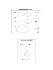 Engine Gasket Set, Valve Gasket Set parts for Briggs & Stratton Engine 246437-0084-B1 from AppliancePartsPros.com