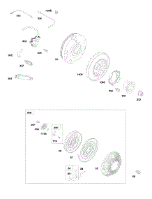 Flywheel, Rewind Starter, Ignition parts for Briggs & Stratton Engine 246437-0084-B1 from AppliancePartsPros.com