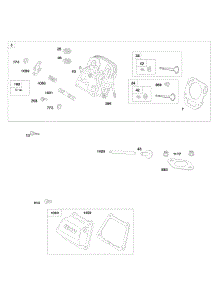 Cylinder Head, Valve Cover parts for Briggs & Stratton Engine 246437-0084-E1 from AppliancePartsPros.com