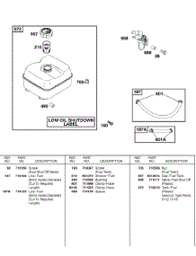 Fuel Supply parts for Briggs & Stratton Engine 247437-0111-B1 from AppliancePartsPros.com