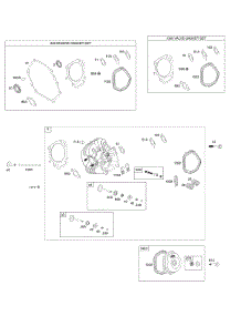 Cylinder Head, Gasket Sets parts for Briggs & Stratton Engine 250035-0111-B1 from AppliancePartsPros.com