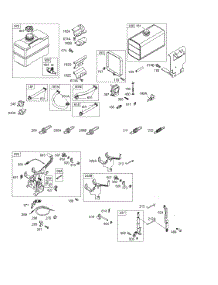 Controls, Fuel Tank, Governor Springs parts for Briggs & Stratton Engine 250412-0515-01 from AppliancePartsPros.com