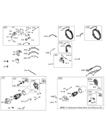 Alternator, Electric Starter, Gear Reducer parts for Briggs & Stratton Engine 250417-0172-01 from AppliancePartsPros.com
