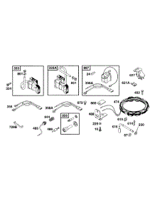 Electrical parts for Briggs & Stratton Engine 252412-0142-99 from AppliancePartsPros.com