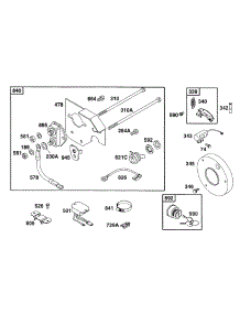 Starter Panel Kit parts for Briggs & Stratton Engine 252412-0226-99 from AppliancePartsPros.com