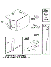 Sno Guard parts for Briggs & Stratton Engine 252412-0241-99 from AppliancePartsPros.com