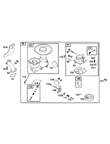 Carburetor Assy parts for Briggs & Stratton Engine 252412-0748-01 from AppliancePartsPros.com