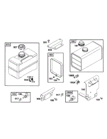 Fuel Tank Assys parts for Briggs & Stratton Engine 252417-0133-99 from AppliancePartsPros.com