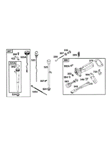Oil Fill, Oil Gard parts for Briggs & Stratton Engine 252417-0180-99 from AppliancePartsPros.com