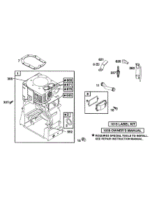 Cylinder parts for Briggs & Stratton Engine 252417-0635-02 from AppliancePartsPros.com