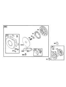 Rewind Assy parts for Briggs & Stratton Engine 252417-0744-01 from AppliancePartsPros.com