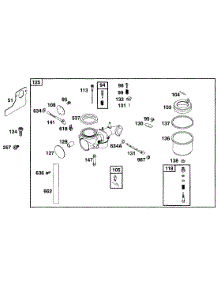 Carburetor Assy parts for Briggs & Stratton Engine 252707-0181-99 from AppliancePartsPros.com