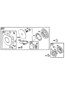Rewind Starter parts for Briggs & Stratton Engine 252707-0243-99 from AppliancePartsPros.com