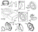 Blower Hsg, Flywheel, Screen