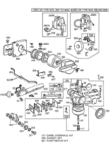 Carburetor,Air Cleaner,Elect parts for Briggs & Stratton Engine 253417-1027-01 from AppliancePartsPros.com