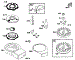 Blower Hsg, Flywheel, Screen