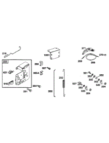 Controls parts for Briggs & Stratton Engine 253707-0412-01 from AppliancePartsPros.com