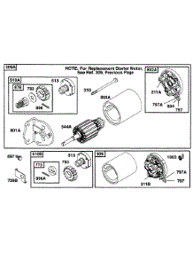 Electric Starter parts for Briggs & Stratton Engine 253707-0422-01 from AppliancePartsPros.com