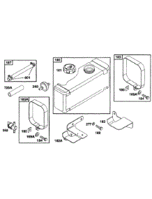 Fuel Tank Grp parts for Briggs & Stratton Engine 254707-0118-01 from AppliancePartsPros.com