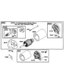 Electric Starter parts for Briggs & Stratton Engine 254707-0124-01 from AppliancePartsPros.com