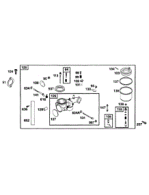 Carburetor Assy parts for Briggs & Stratton Engine 255707-0127-01 from AppliancePartsPros.com