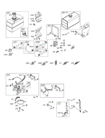 Controls, Fuel Tank, Governor Springs parts for Briggs & Stratton Engine 256412-1178-E2 from AppliancePartsPros.com