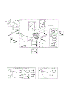 Carburetor, Kits / Gasket Sets-Carburetor parts for Briggs & Stratton Engine 256422-0120-01 from AppliancePartsPros.com