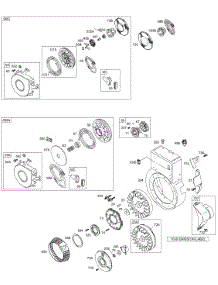 Blower Housing / Shrouds, Flywheel, Rewind parts for Briggs & Stratton Engine 256422-0128-01 from AppliancePartsPros.com