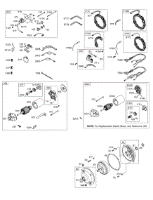 Alternator, Electric Starter, Gear Reducer parts for Briggs & Stratton Engine 256422-1195-E1 from AppliancePartsPros.com