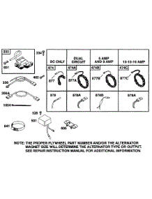 Elect parts for Briggs & Stratton Engine 256707-0117-01 from AppliancePartsPros.com