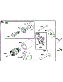 Electric Starter parts for Briggs & Stratton Engine 256707-0120-01 from AppliancePartsPros.com