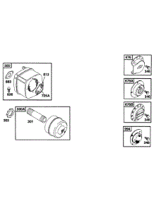 Muffler Grp parts for Briggs & Stratton Engine 256707-0138-01 from AppliancePartsPros.com