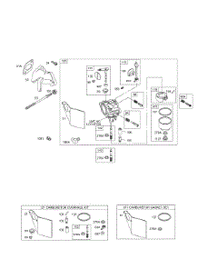 Carburetor, Kits / Gasket Sets-Carburetor parts for Briggs & Stratton Engine 257412-0100-E1 from AppliancePartsPros.com