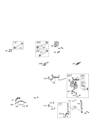 Controls, Fuel Tank, Governor Springs parts for Briggs & Stratton Engine 257412-0100-E1 from AppliancePartsPros.com