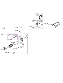 Alternator, Electric Starter, Gear Reducer parts for Briggs & Stratton Engine 257412-0115-E1 from AppliancePartsPros.com