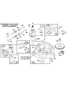 Piston Grp, Sump, Cam, Crank parts for Briggs & Stratton Engine 257707-0130-99 from AppliancePartsPros.com