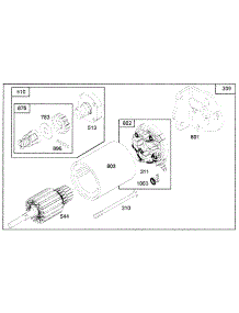 Electric Starter parts for Briggs & Stratton Engine 257707-0147-01 from AppliancePartsPros.com