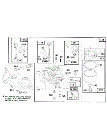 Carburetor Grp parts for Briggs & Stratton Engine 257707-0149-01 from AppliancePartsPros.com