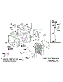 Cylinder, Head, Oil Fill parts for Briggs & Stratton Engine 258702-0124-01 from AppliancePartsPros.com