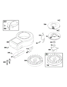 Blower Hsg, Flywheel,Screens parts for Briggs & Stratton Engine 258707-0123-01 from AppliancePartsPros.com