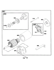 Electric Starter parts for Briggs & Stratton Engine 258707-0123-01 from AppliancePartsPros.com