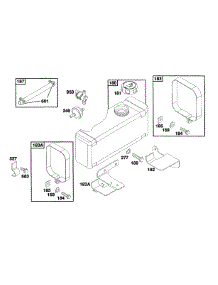 Fuel Tank Assy parts for Briggs & Stratton Engine 258707-0140-01 from AppliancePartsPros.com