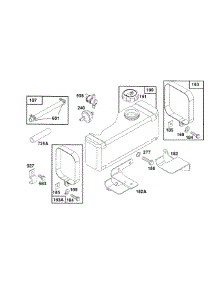 Fuel Tank Assembly parts for Briggs & Stratton Engine 259707-0102-01 from AppliancePartsPros.com