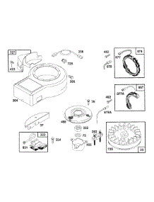 Blower Hsg,Alternator,Elect parts for Briggs & Stratton Engine 259707-0133-01 from AppliancePartsPros.com