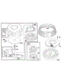 Rewind Starter Assembly parts for Briggs & Stratton Engine 259707-4026-01 from AppliancePartsPros.com