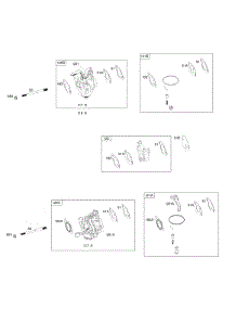 Carburetor parts for Briggs & Stratton Engine 25N137-0005-F1 from AppliancePartsPros.com