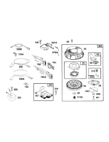 Rewind, Wires, Electrical parts for Briggs & Stratton Engine 261772-0116-99 from AppliancePartsPros.com